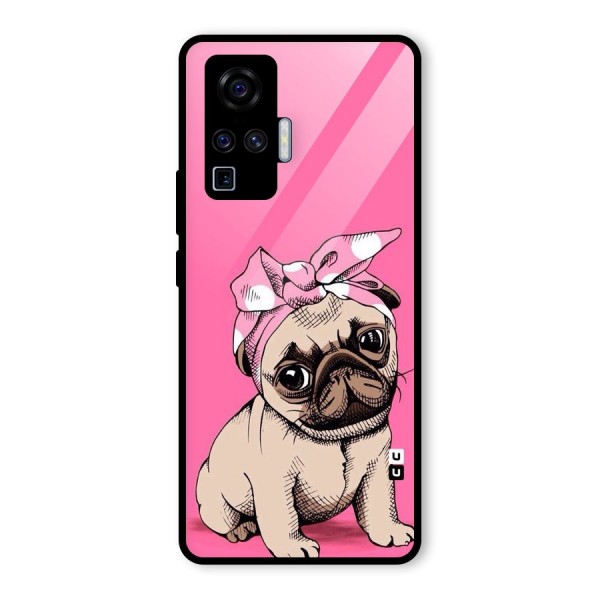 Ribbon Doggo Glass Back Case for Vivo X50 Pro