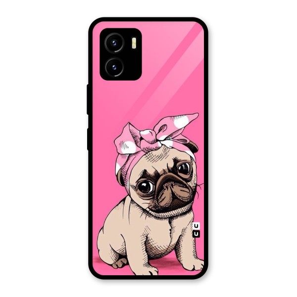 Ribbon Doggo Glass Back Case for Vivo Y15s