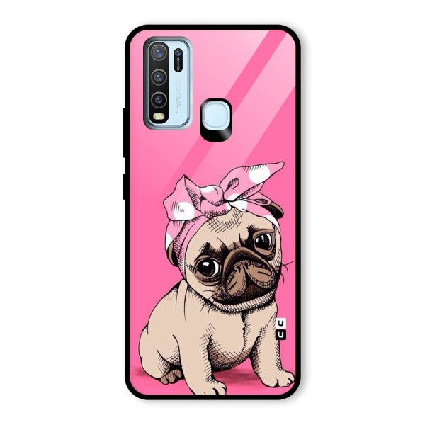 Ribbon Doggo Glass Back Case for Vivo Y30