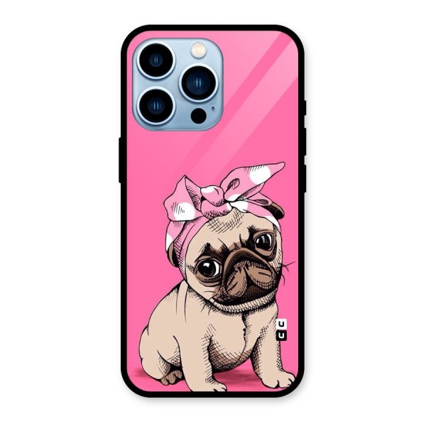 Ribbon Doggo Glass Back Case for iPhone 13 Pro