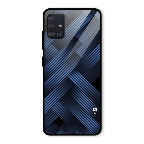 Ribbon Stripes Glass Back Case for Galaxy A51