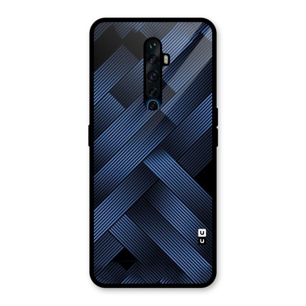 Ribbon Stripes Glass Back Case for Oppo Reno2 Z