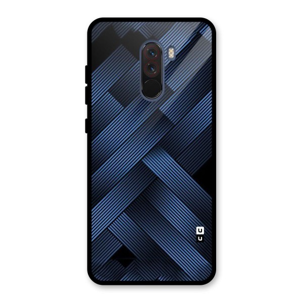 Ribbon Stripes Glass Back Case for Poco F1