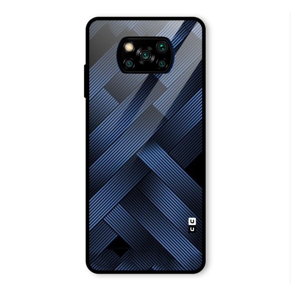 Ribbon Stripes Glass Back Case for Poco X3 Pro