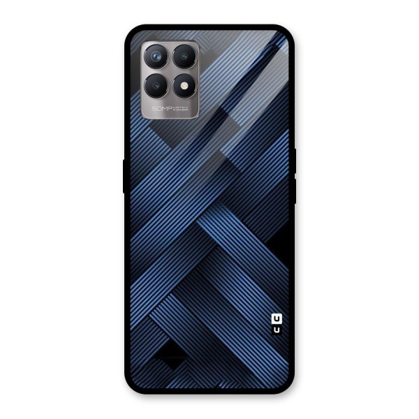 Ribbon Stripes Glass Back Case for Realme 8i