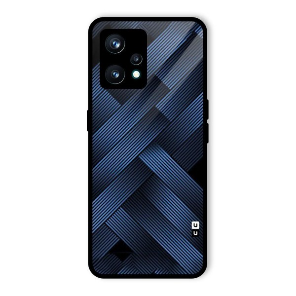 Ribbon Stripes Glass Back Case for Realme 9