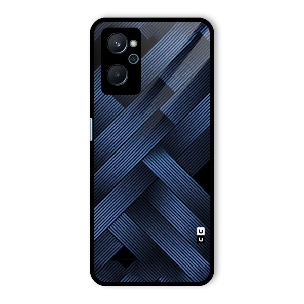 Ribbon Stripes Glass Back Case for Realme 9i