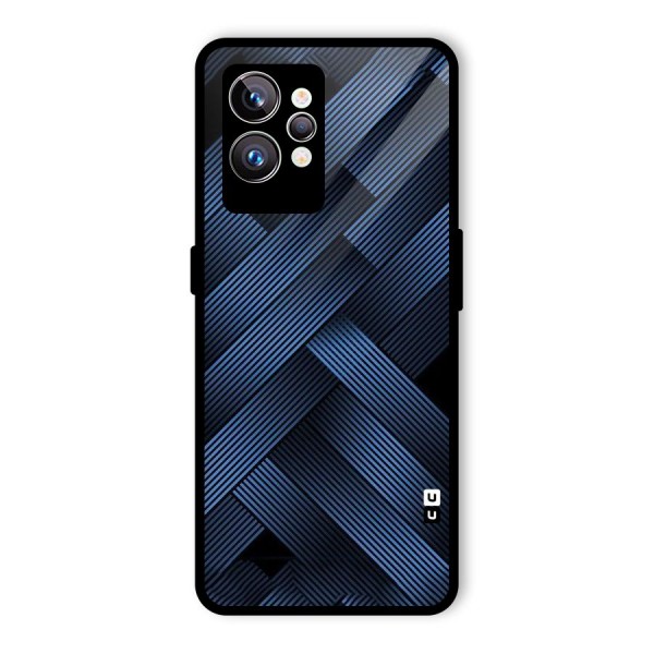 Ribbon Stripes Glass Back Case for Realme GT2 Pro