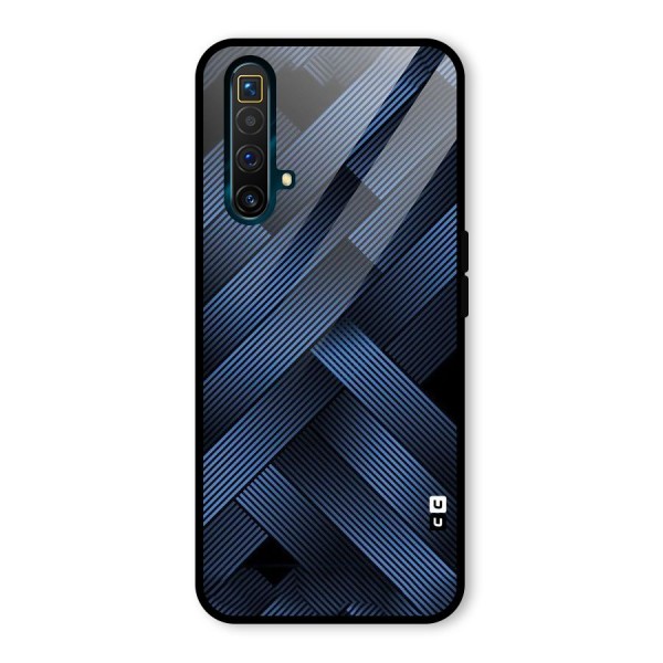 Ribbon Stripes Glass Back Case for Realme X3 SuperZoom