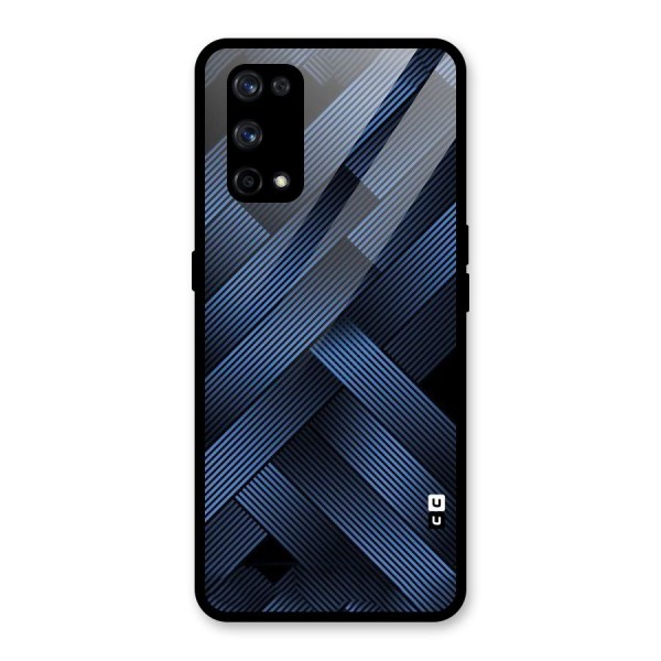 Ribbon Stripes Glass Back Case for Realme X7 Pro