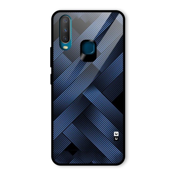 Ribbon Stripes Glass Back Case for Vivo Y12