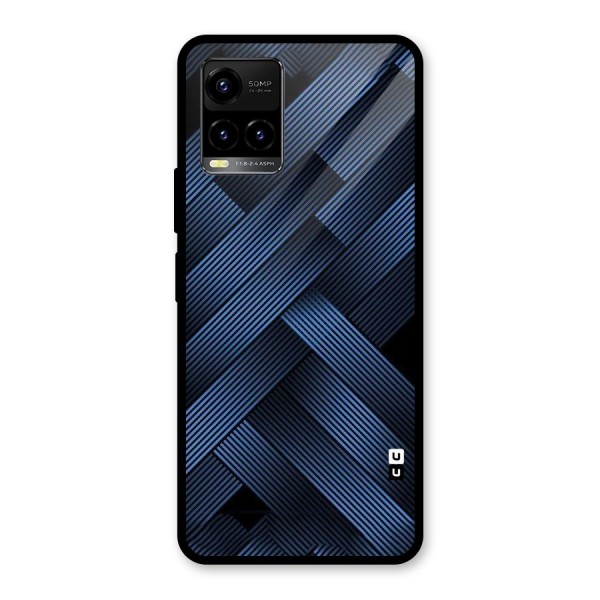 Ribbon Stripes Glass Back Case for Vivo Y33s