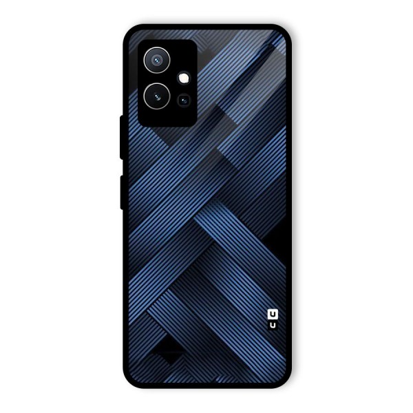 Ribbon Stripes Glass Back Case for Vivo iQOO Z6