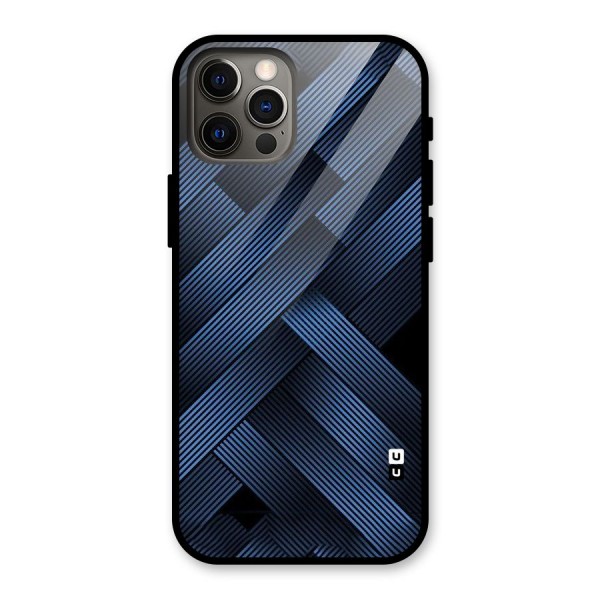 Ribbon Stripes Glass Back Case for iPhone 12 Pro