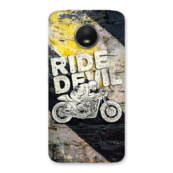 Ride Devil Back Case for Moto E4