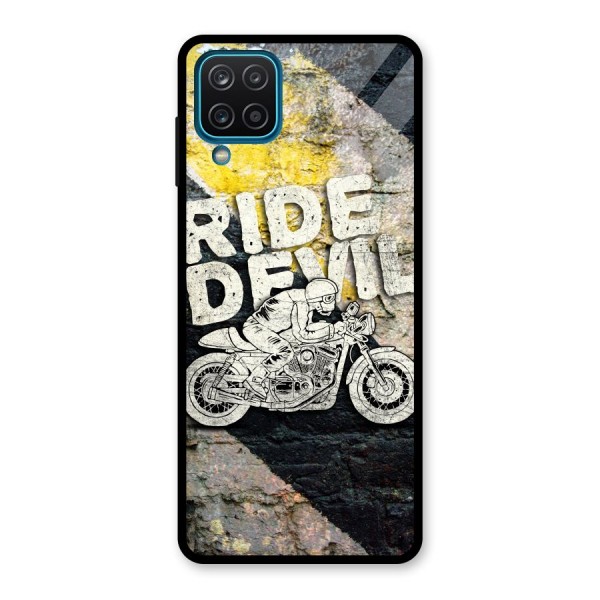 Ride Devil Glass Back Case for Galaxy A12