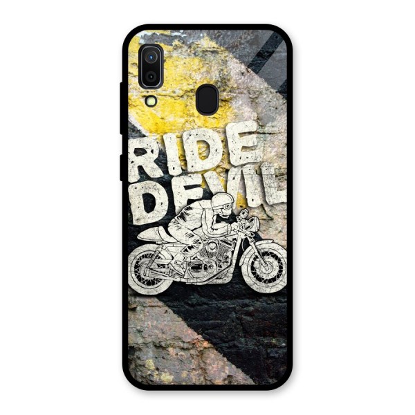 Ride Devil Glass Back Case for Galaxy A30