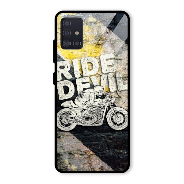 Ride Devil Glass Back Case for Galaxy A51