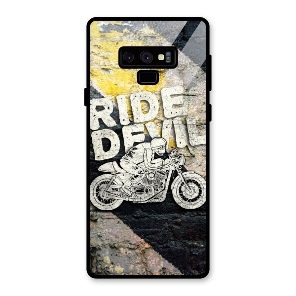 Ride Devil Glass Back Case for Galaxy Note 9