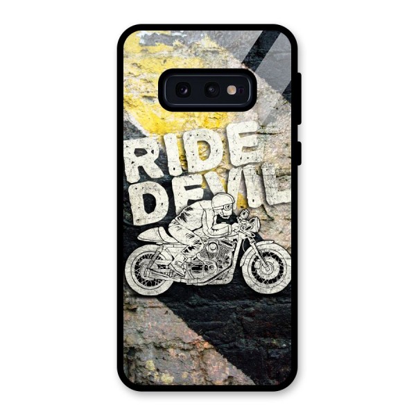 Ride Devil Glass Back Case for Galaxy S10e