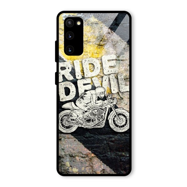 Ride Devil Glass Back Case for Galaxy S20 FE