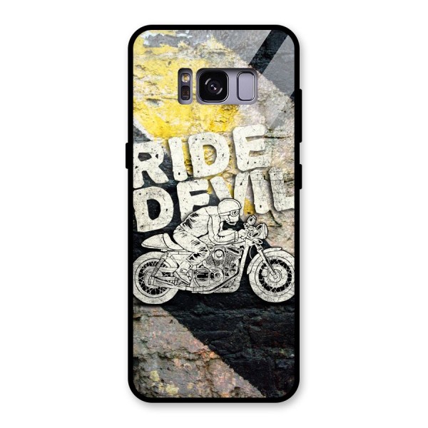 Ride Devil Glass Back Case for Galaxy S8