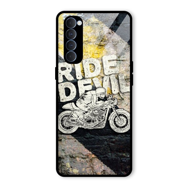 Ride Devil Glass Back Case for Oppo Reno4 Pro