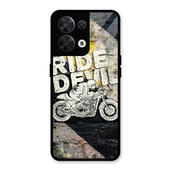 Ride Devil Glass Back Case for Oppo Reno8 5G