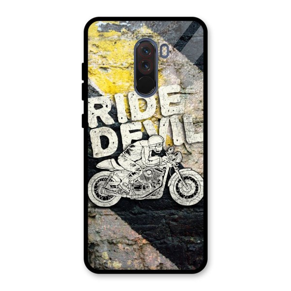 Ride Devil Glass Back Case for Poco F1