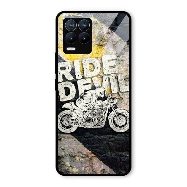 Ride Devil Glass Back Case for Realme 8