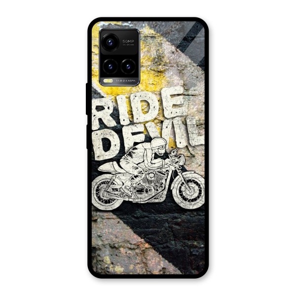 Ride Devil Glass Back Case for Vivo Y21 2021