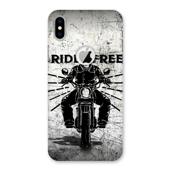 Ride Free Back Case for iPhone XS Logo Cut