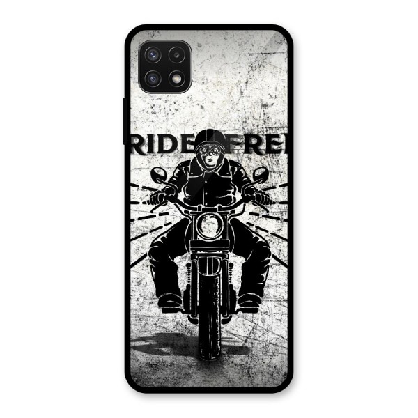 Ride Free Glass Back Case for Galaxy A22 5G