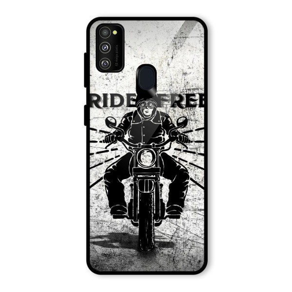 Ride Free Glass Back Case for Galaxy M21