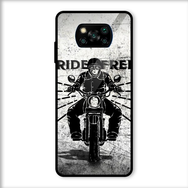 Ride Free Glass Back Case for Poco X3