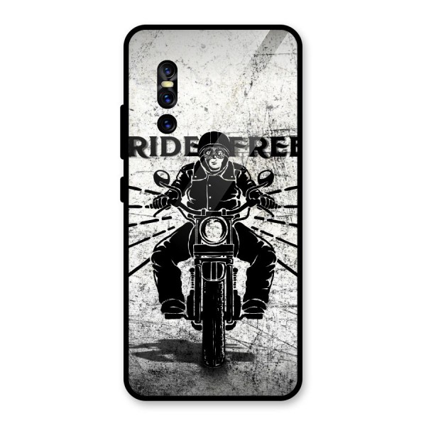 Ride Free Glass Back Case for Vivo V15 Pro