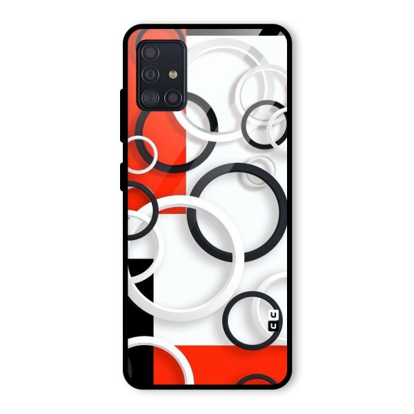 Rings Abstract Glass Back Case for Galaxy A51