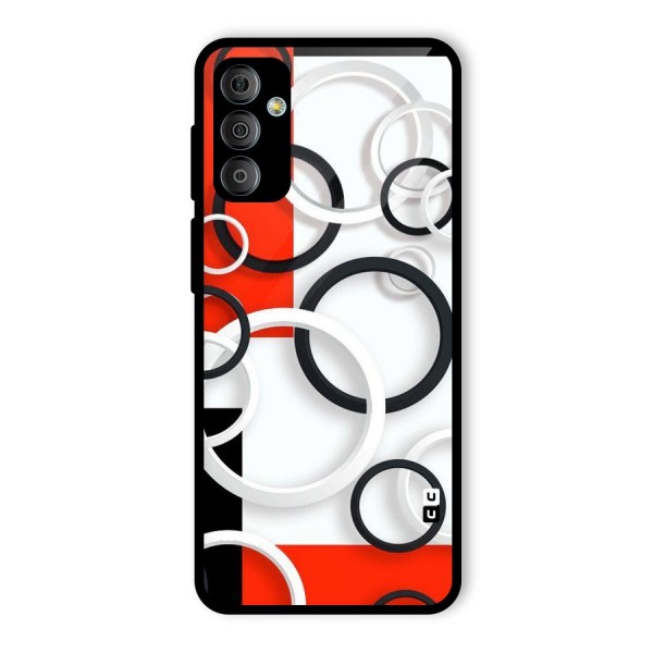 Rings Abstract Glass Back Case for Galaxy F23