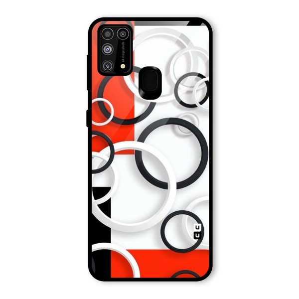 Rings Abstract Glass Back Case for Galaxy F41