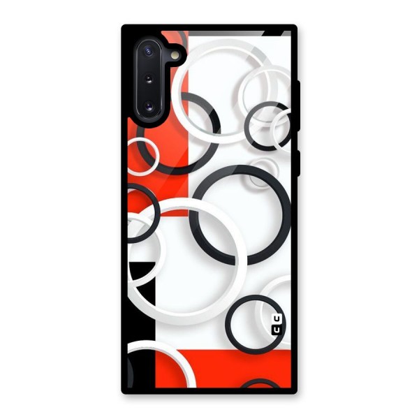 Rings Abstract Glass Back Case for Galaxy Note 10