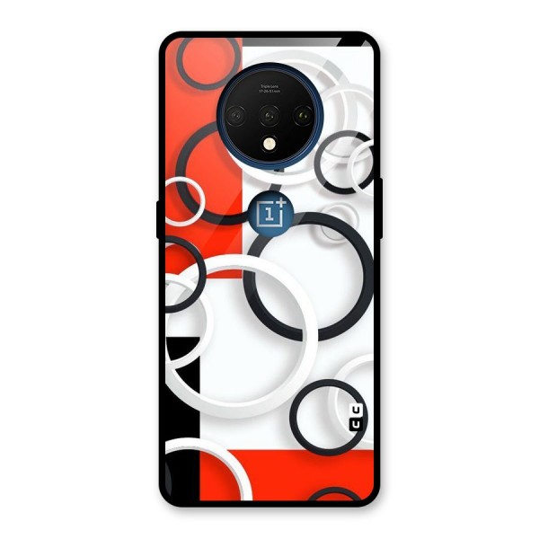 Rings Abstract Glass Back Case for OnePlus 7T