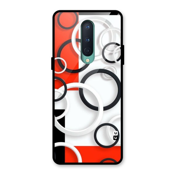 Rings Abstract Glass Back Case for OnePlus 8