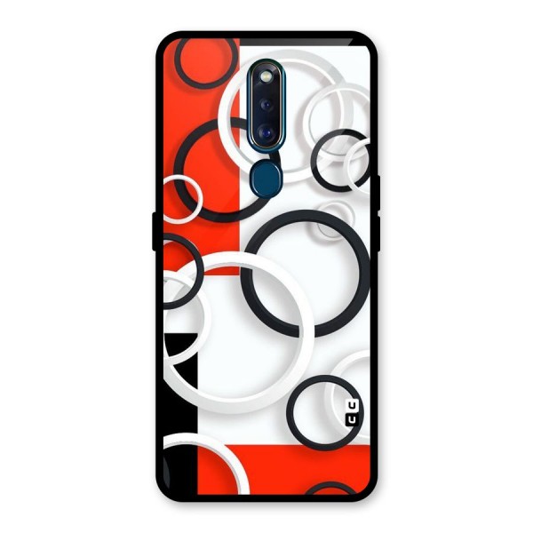 Rings Abstract Glass Back Case for Oppo F11 Pro