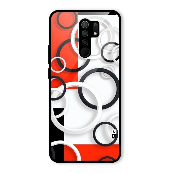 Rings Abstract Glass Back Case for Poco M2