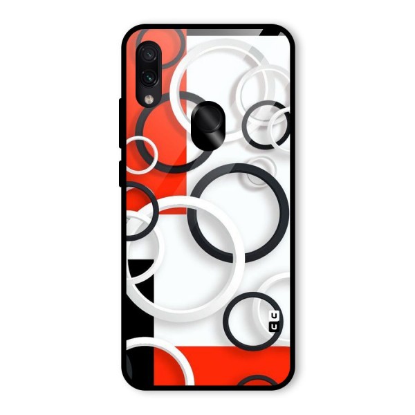 Rings Abstract Glass Back Case for Redmi Note 7