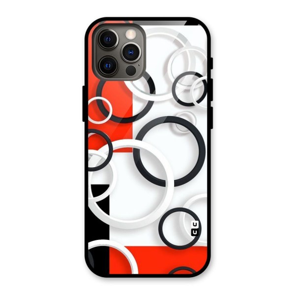 Rings Abstract Glass Back Case for iPhone 12 Pro