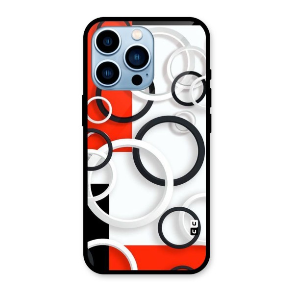 Rings Abstract Glass Back Case for iPhone 13 Pro