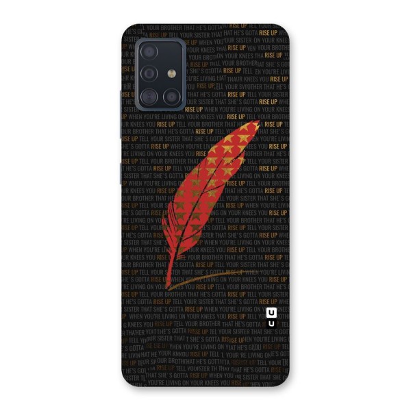 Rise Up Feather Back Case for Galaxy A51