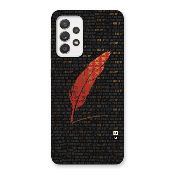 Rise Up Feather Back Case for Galaxy A52