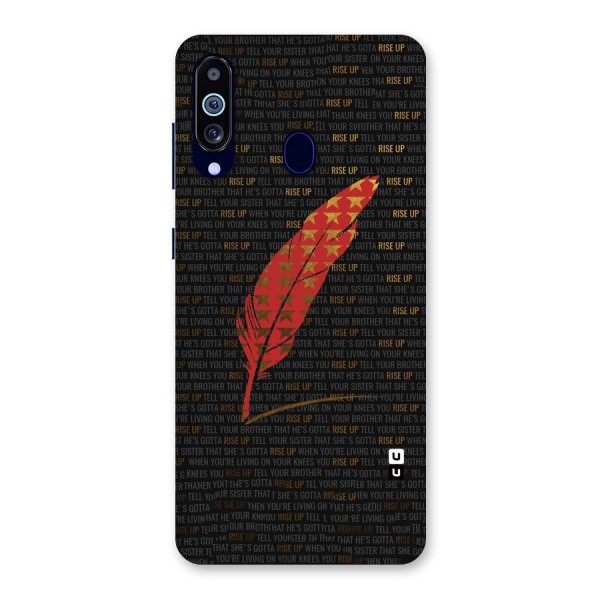 Rise Up Feather Back Case for Galaxy A60